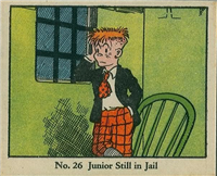 (R41) 1937 Walter H. Johnson DICK TRACY Caramels Card #26   Junior Still in Jail