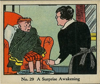 (R41) 1937 Walter H. Johnson DICK TRACY Caramels Card #29   A Surprise Awakening