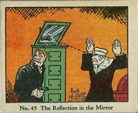 (R41) 1937 Walter H. Johnson DICK TRACY Caramels Card #45   The Reflection in the Mirror