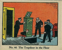 (R41) 1937 Walter H. Johnson DICK TRACY Caramels Card #46   The Trapdoor in the Floor