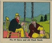 (R41) 1937 Walter H. Johnson DICK TRACY Caramels Card #49   Steve and Old Hank Steele