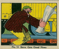 (R41) 1937 Walter H. Johnson DICK TRACY Caramels Card #53   Steve Gets Good News