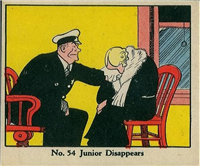 (R41) 1937 Walter H. Johnson DICK TRACY Caramels Card #54   Junior Disappears