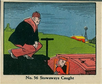 (R41) 1937 Walter H. Johnson DICK TRACY Caramels Card #56   Stowaways Caught
