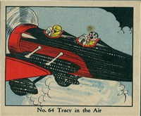 (R41) 1937 Walter H. Johnson DICK TRACY Caramels Card #64   Tracy In the Air