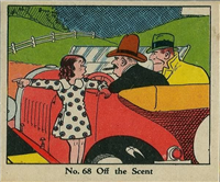 (R41) 1937 Walter H. Johnson DICK TRACY Caramels Card #68   Off the Scent