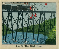 (R41) 1937 Walter H. Johnson DICK TRACY Caramels Card #73   The High Dive