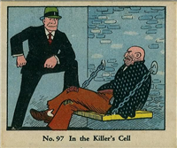 (R41) 1937 Walter H. Johnson DICK TRACY Caramels Card #97   In the Killer's Cell