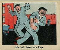 (R41) 1937 Walter H. Johnson DICK TRACY Caramels Card #107   Steve in a Rage