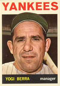 1964 Topps Baseball  Card #21  Yogi Berra (Hall of Fame)