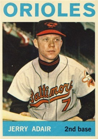 1964 Topps Baseball  Card #22  Jerry Adair