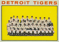 1964 Topps Baseball  Card #67  Tigers Team