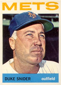 1964 Topps Baseball  Card #155  Duke Snider (Hall of Fame)