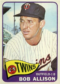 1965 Topps Baseball  Card #180  Bob Allison