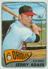 1965 Topps Baseball  Card #231  Jerry Adair