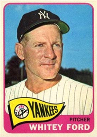1965 Topps Baseball  Card #330  Whitey Ford (Hall of Fame)