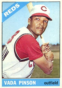 1966 Topps Baseball  Card #180  Vada Pinson