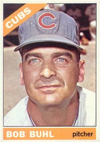 1966 Topps Baseball  Card #185  Bob Buhl
