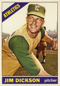1966 Topps Baseball  Card #201  Jim Dickson