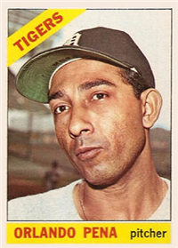 1966 Topps Baseball  Card #239  Orlando Pena