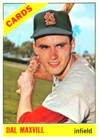 1966 Topps Baseball  Card #338  Dal Maxvill