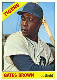 1966 Topps Baseball  Card #362  Gates Brown