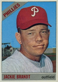 1966 Topps Baseball  Card #383  Jackie Brandt