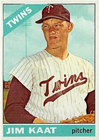 1966 Topps Baseball  Card #445  Jim Kaat