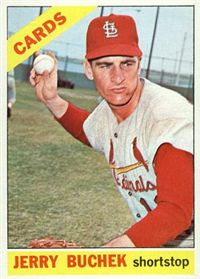 1966 Topps Baseball  Card #454  Jerry Buchek