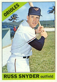 1966 Topps Baseball  Card #562  Russ Snyder