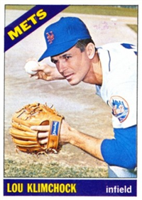 1966 Topps Baseball  Card #589  Lou Klimchock (Short Print)