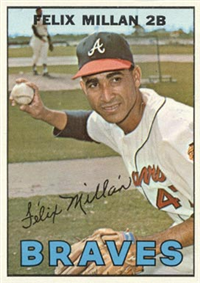 1967 Topps Baseball  Card #89  Felix Millan