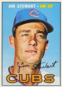 1967 Topps Baseball  Card #124  Jim Stewart
