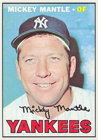 1967 Topps MICKEY MANTLE Baseball Card #150 (Hall of Fame)