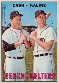 1967 Topps Baseball  Card #216  Bengal Belters (Kaline, etc.)
