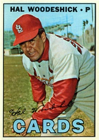 1967 Topps Baseball  Card #324  Hal Woodeshick
