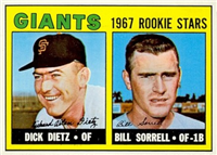 1967 Topps Baseball  Card #341  Giants Rookies
