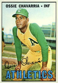 1967 Topps Baseball  Card #344  Ossie Chavarria