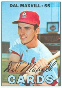 1967 Topps Baseball  Card #421  Dal Maxvill