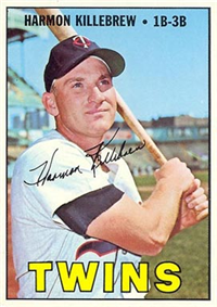 1967 Topps Baseball  Card #460  Harmon Killebrew (Hall of Fame)