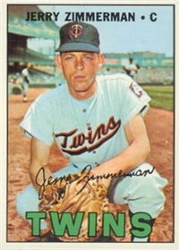 1967 Topps Baseball  Card #501  Jerry Zimmerman