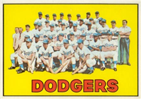 1967 Topps Baseball  Card #503  Dodgers Team