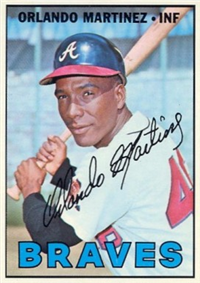 1967 Topps Baseball  Card #504  Orlando Martinez