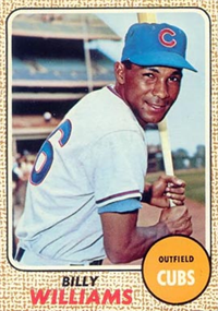 1968 Topps Baseball  Card #37  Billy Williams (Hall of Fame)