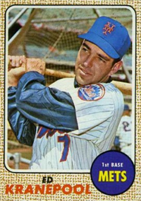 1968 Topps Baseball  Card #92  Ed Kranepool