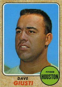 1968 Topps Baseball  Card #182  Dave Giusti