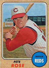 1968 Topps Baseball  Card #230  Pete Rose