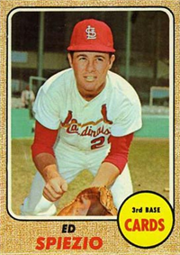 1968 Topps Baseball  Card #349  Ed Spiezio