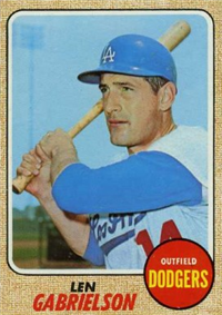 1968 Topps Baseball  Card #357  Len Gabrielson