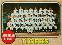 1968 Topps Baseball  Card #528  Tigers Team